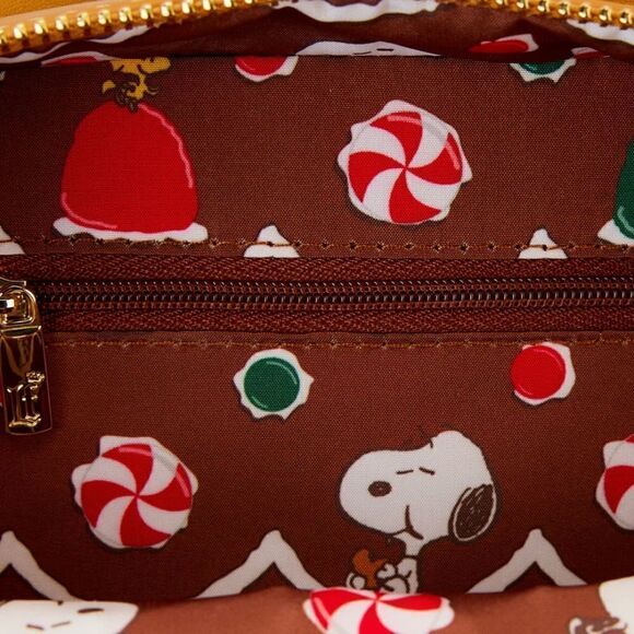 Loungefly Peanuts Snoopy Scented Gingerbread House Figural Crossbody Bag NWT - Picture 9 of 9